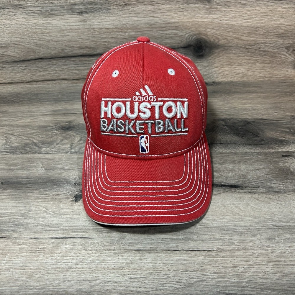 NBA Houston Rockets x Adidas Adjustable Hat Cap NBA Red Stitch